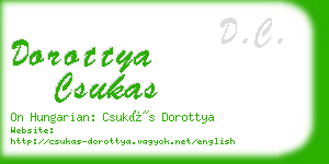 dorottya csukas business card